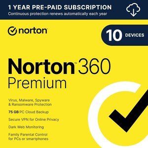 Norton 360 Premium 2024 for 10 Devices with Auto Renewal  - Global